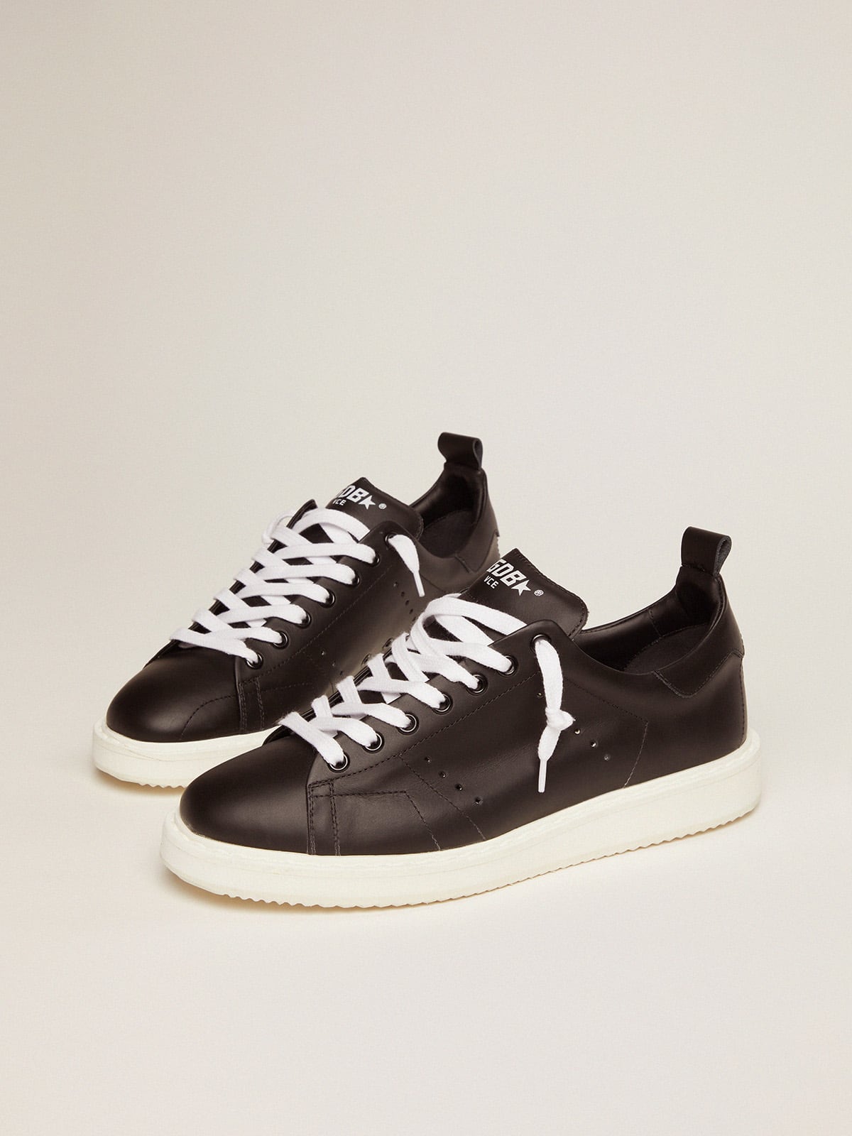 Golden Goose Starter Sneakers In Total Black Leather - Mind Türkiye