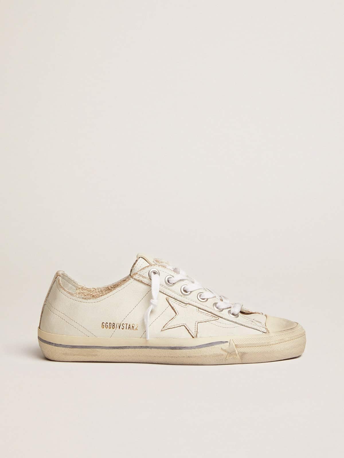Golden Goose Women’s V-Star In Vintage Effect Leather - Mind Türkiye