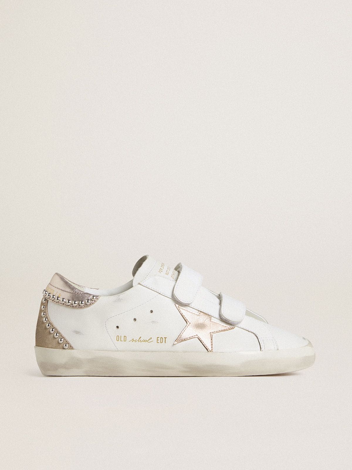 Golden Goose Women’s Old School LTD With Rose Gold Metallic Leather Star And Heel Tab - Mind Türkiye