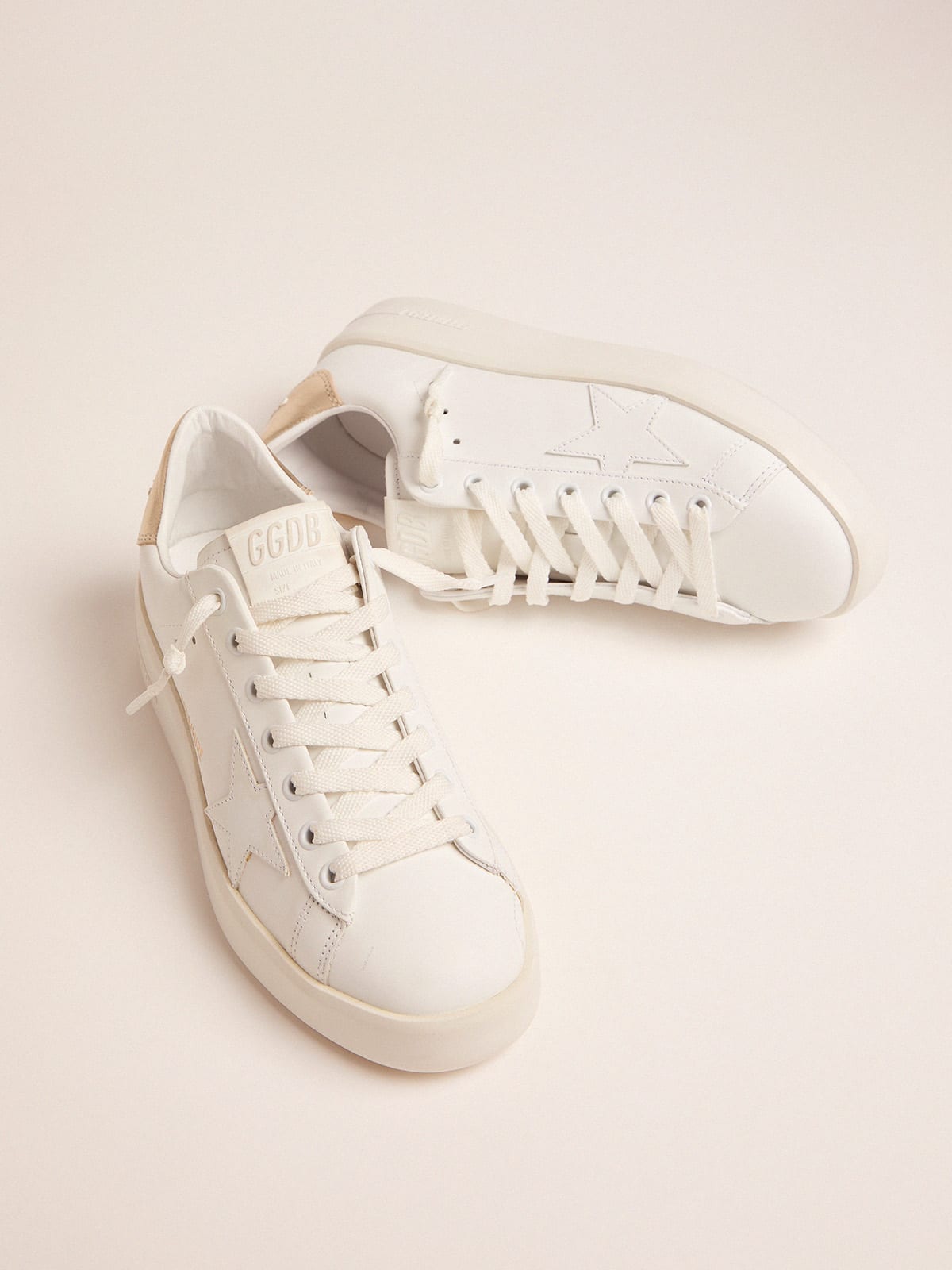 Golden Goose Women’s Purestar Sneakers With Gold-Coloured Heel Tab - Mind Türkiye