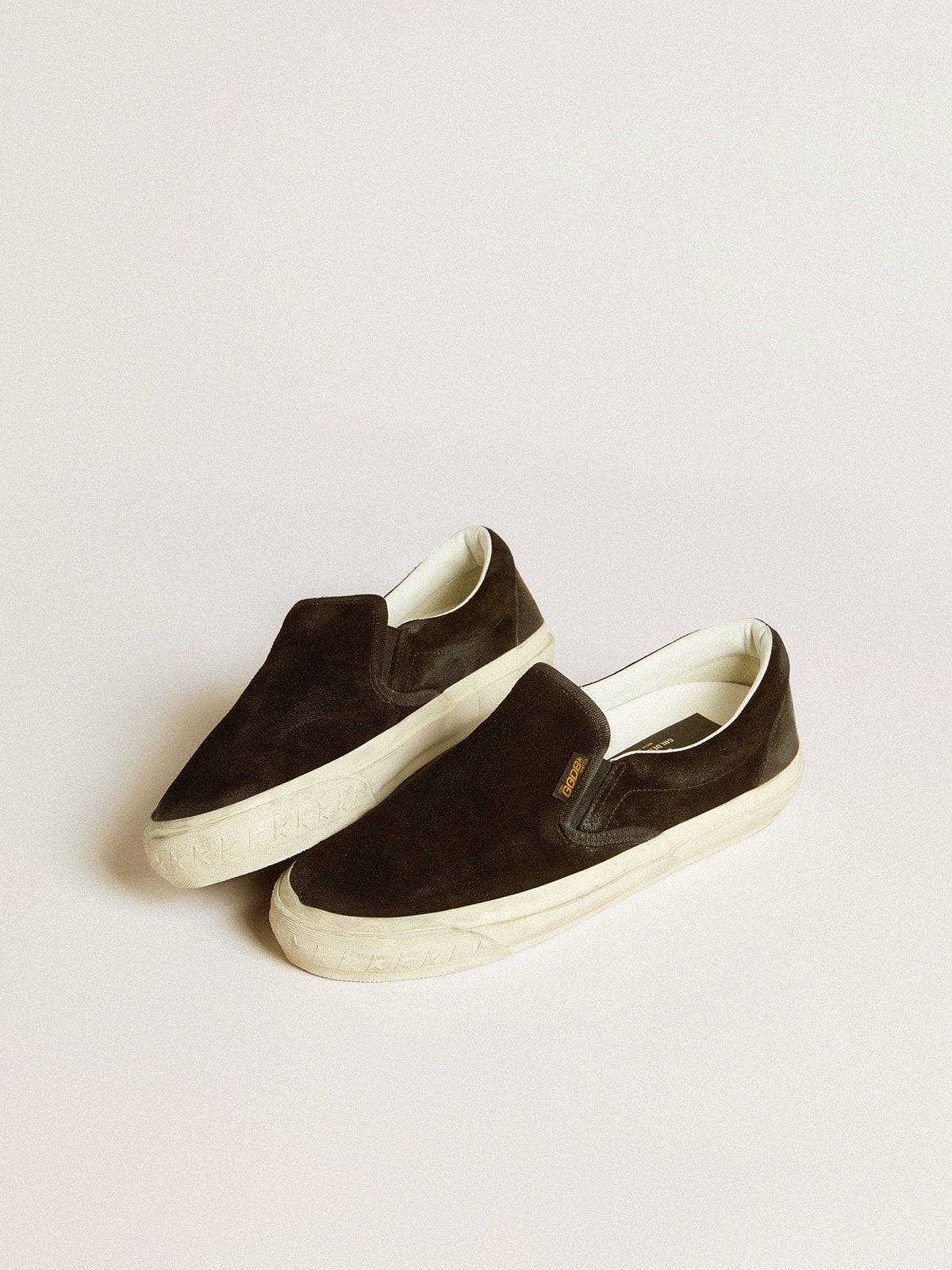 Golden Goose Women’s VCE Penstar In Black Suede With Black Leather Heel Tab - Mind Türkiye