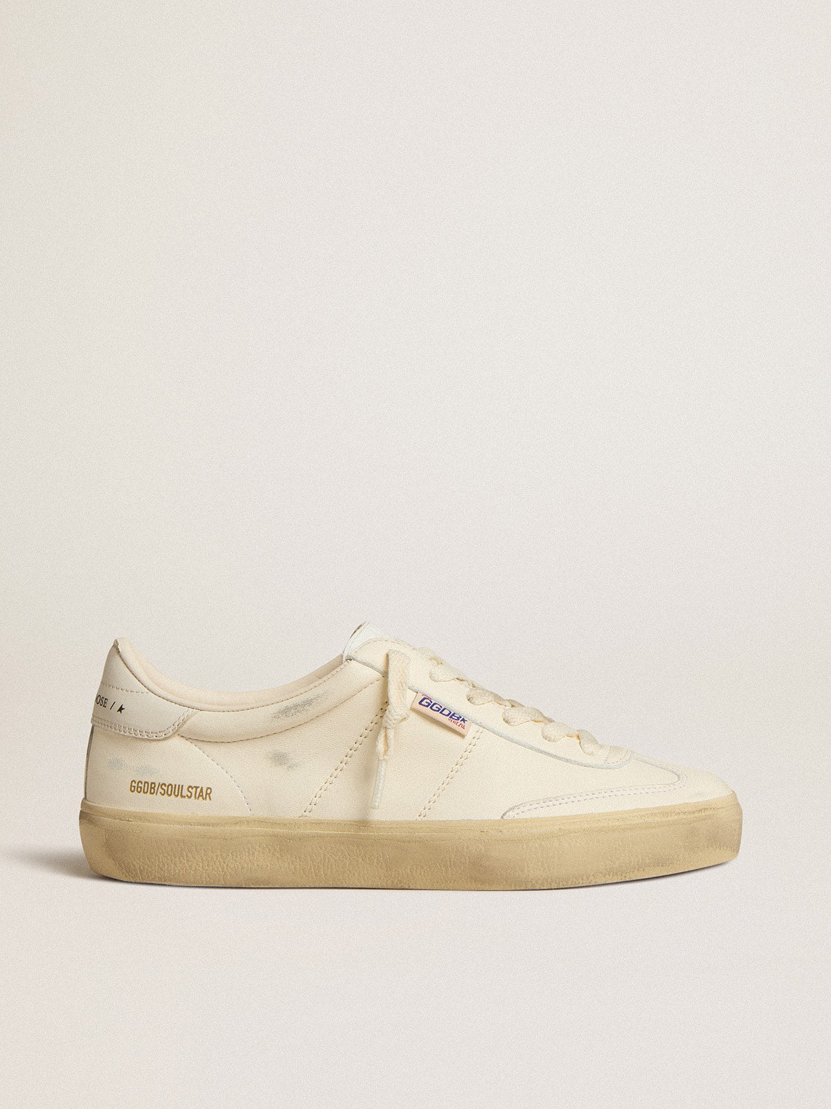 Golden Goose Women’s Soul Star In White Nappa With White Leather Heel Tab