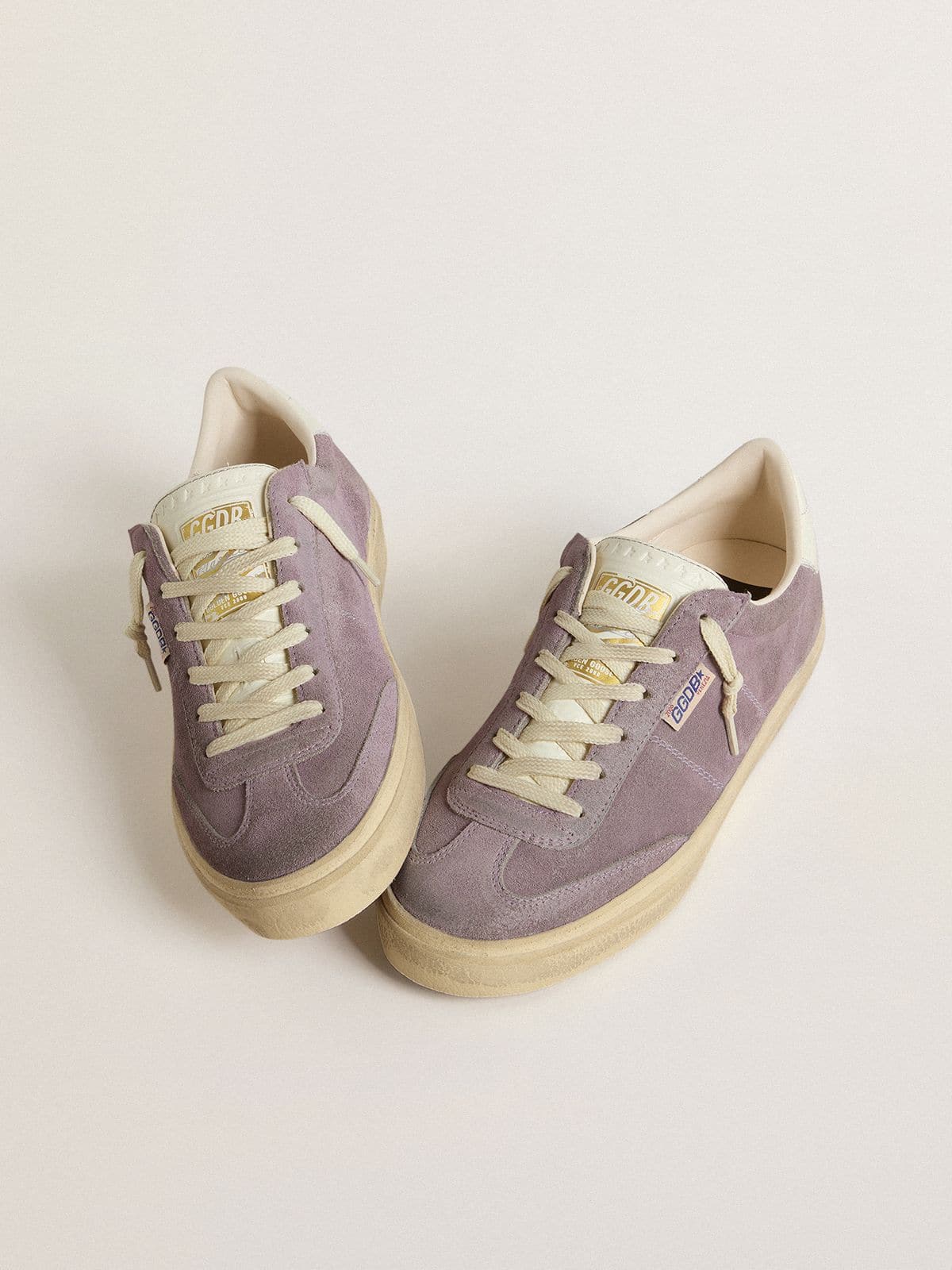 Golden Goose Women’s Soul Star In Lilac Suede With White Leather Heel Tab - Mind Türkiye