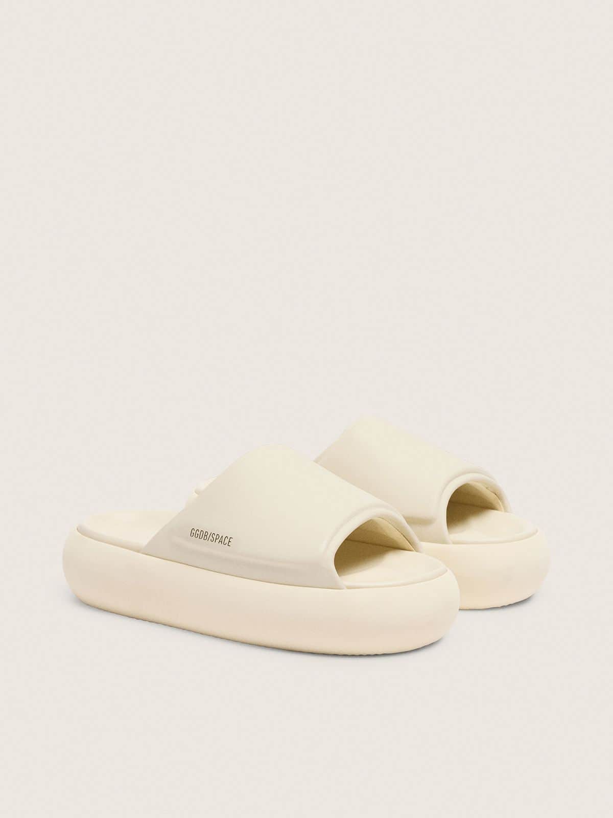 Golden Goose Women’S Space-Star Slip-Ons In White Leather - Mind Türkiye