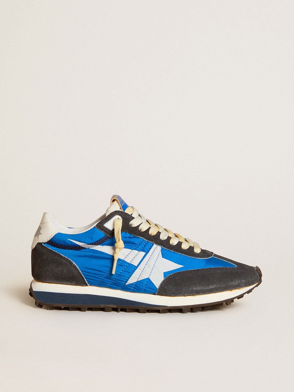Golden Goose Women’s Marathon With Blue Nylon Upper And White Star - Mind Türkiye
