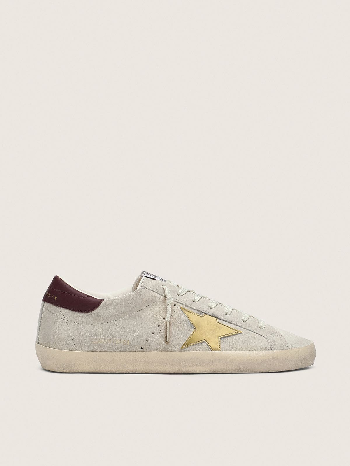Golden Goose Women’s Super-Star CNY In Ivory Suede With Metallic Leather Star And Leather Heel Tab - Mind Türkiye