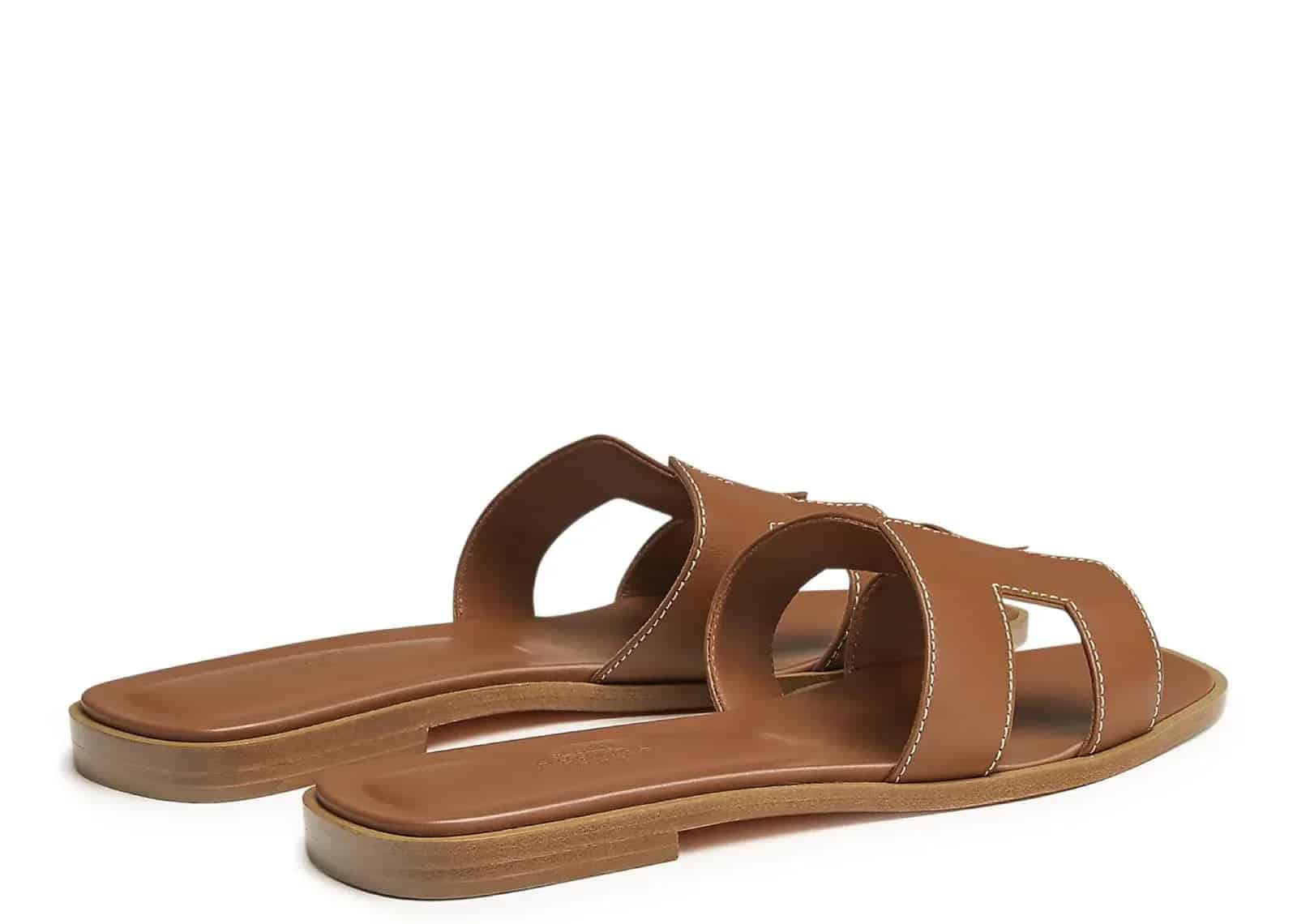 Hermes Oran Sandal Gold Box Calfskin Leather - Mind Türkiye