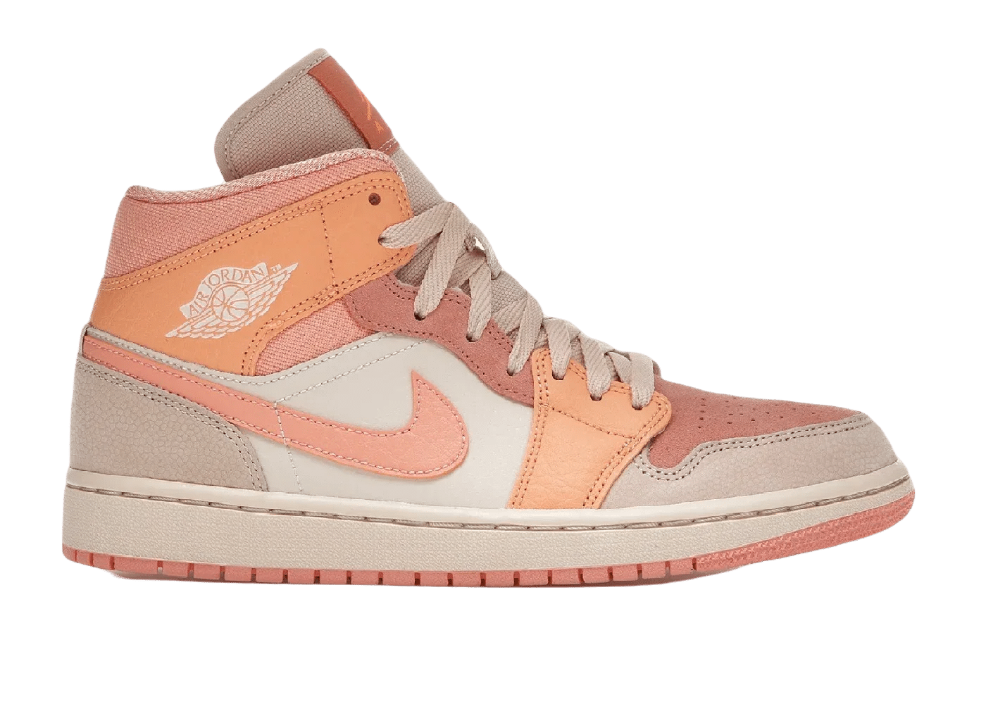 Nike Air Jordan 1 Mid Apricot Orange (W) - Mind Türkiye