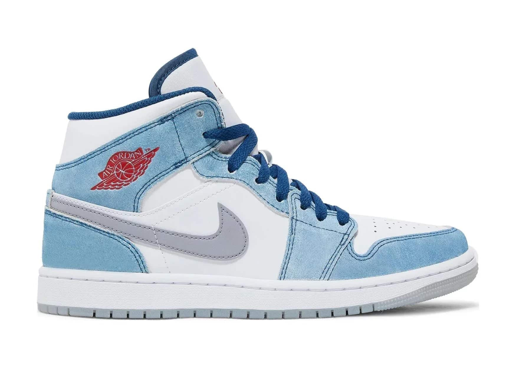 Nike Air Jordan 1 Mid French Blue Fire Red
