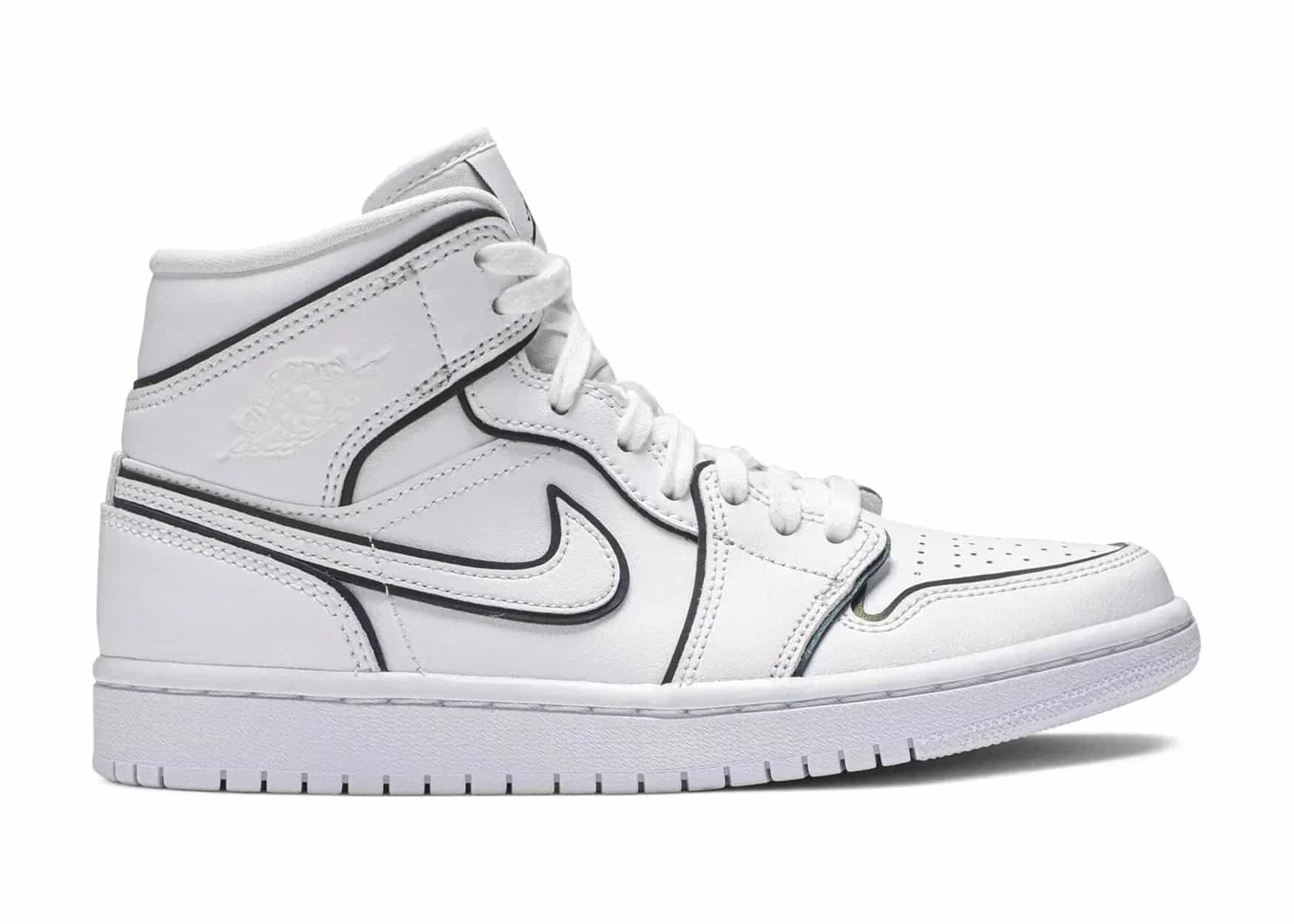 Nike Air Jordan 1 Mid Iridescent Reflective White (W) - Mind Türkiye