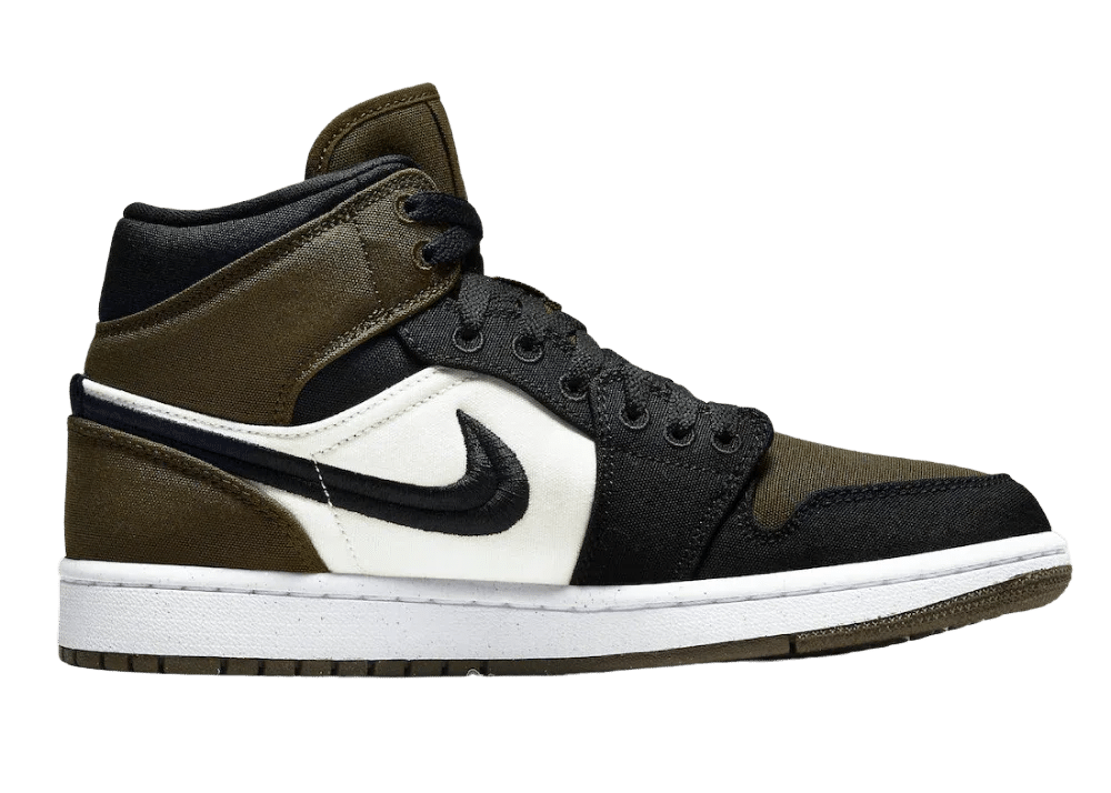 Nike Air Jordan 1 Mid Olive Toe (W)
