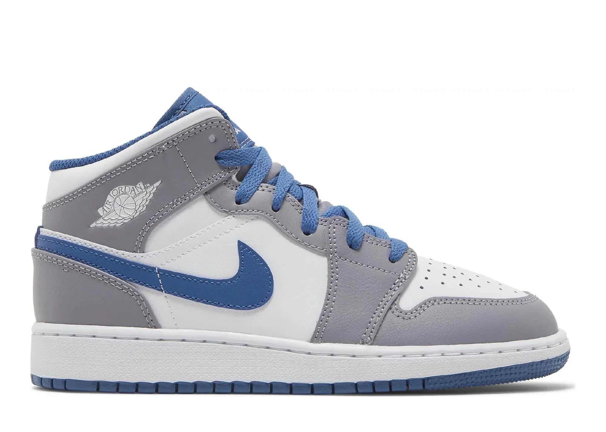 Nike Air Jordan 1 Mid True Blue Cement (GS)