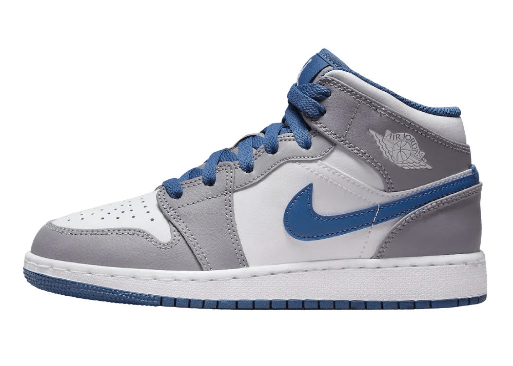 Nike Air Jordan 1 Mid True Blue Cement (GS) - Mind Türkiye