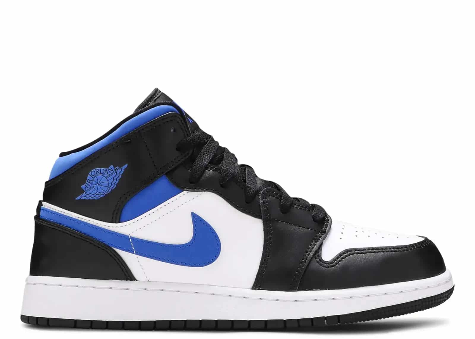 Nike Air Jordan 1 Mid White Black Royal (GS) - Mind Türkiye
