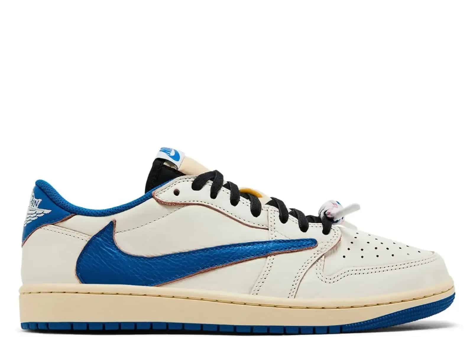Nike Air Jordan 1 Retro Low OG SP Fragment x Travis Scott Sail Military Blue