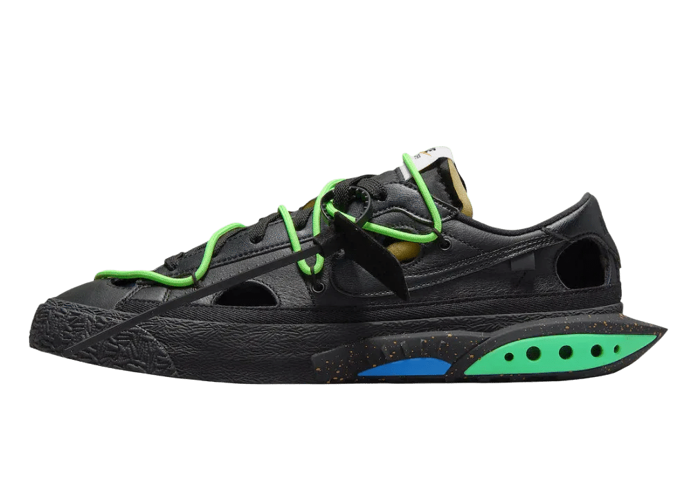 Nike Blazer Low Off-White Black Electro Green - Mind Türkiye