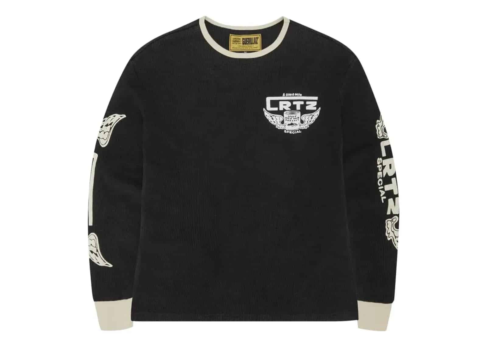 Corteiz Gasolina Waffle Long-Sleeve Black - Mind Türkiye